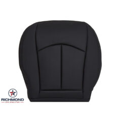 2003-2009 Mercedes-Benz E320 E350 Replacement Leather Seat Cover: Driver Side Bottom, Black