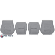 2010-2013 Mercedes-Benz E200 E250 E350 Replacement Leather Seat Covers: Driver & Passenger Complete, Gray