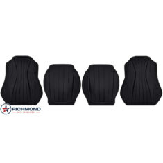 2017-2020 Mercedes-Benz E300 E350 E400 E450 Replacement Leather Seat Covers: Driver & Passenger Complete, Black