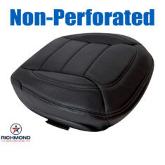 2012-2015 Mercedes-Benz ML250 ML350 ML400 Replacement Leather Seat Cover: Driver Side Bottom, Black Non-Perforated