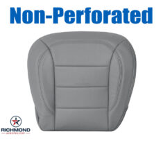 2012-2015 Mercedes-Benz ML250 ML350 ML400 Replacement Leather Seat Cover: Driver Side Bottom, Gray Non-Perforated