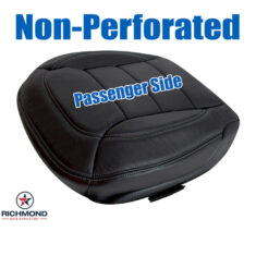 2012-2015 Mercedes-Benz ML250 ML350 ML400 Replacement Leather Seat Cover: Passenger Side Bottom, Black Non-Perforated