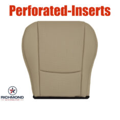 2001-2002 Mazda MX-5 Miata Replacement Leather Seat Cover: Driver Side Bottom, Tan Perforated