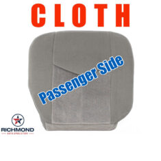 2003-2006 GMC Yukon & Yukon XL SLE SLT Replacement Cloth Seat Cover: Passenger Side Bottom, Gray