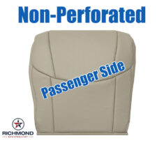 2011-2012 Toyota Avalon Replacement Leather Seat Cover: Passenger Side Bottom, Tan Non-Perforated