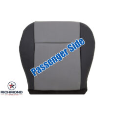 2008-2010 Jeep Grand Cherokee Laredo Replacement Leather Seat Cover: Passenger Side Bottom, 2-Tone Gray Perforated