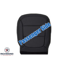 2013-2015 Chevy Malibu Replacement Leather Seat Cover: Passenger Side Bottom, Black