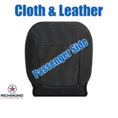 2013-2015 Chevy Malibu Replacement Cloth/Leather Seat Cover: Passenger Side Bottom, Black