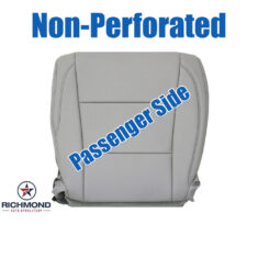 2014-2019 Toyota Highlander XLE Replacement Leather Seat Cover: Passenger Side Bottom, Gray Non-Perforated