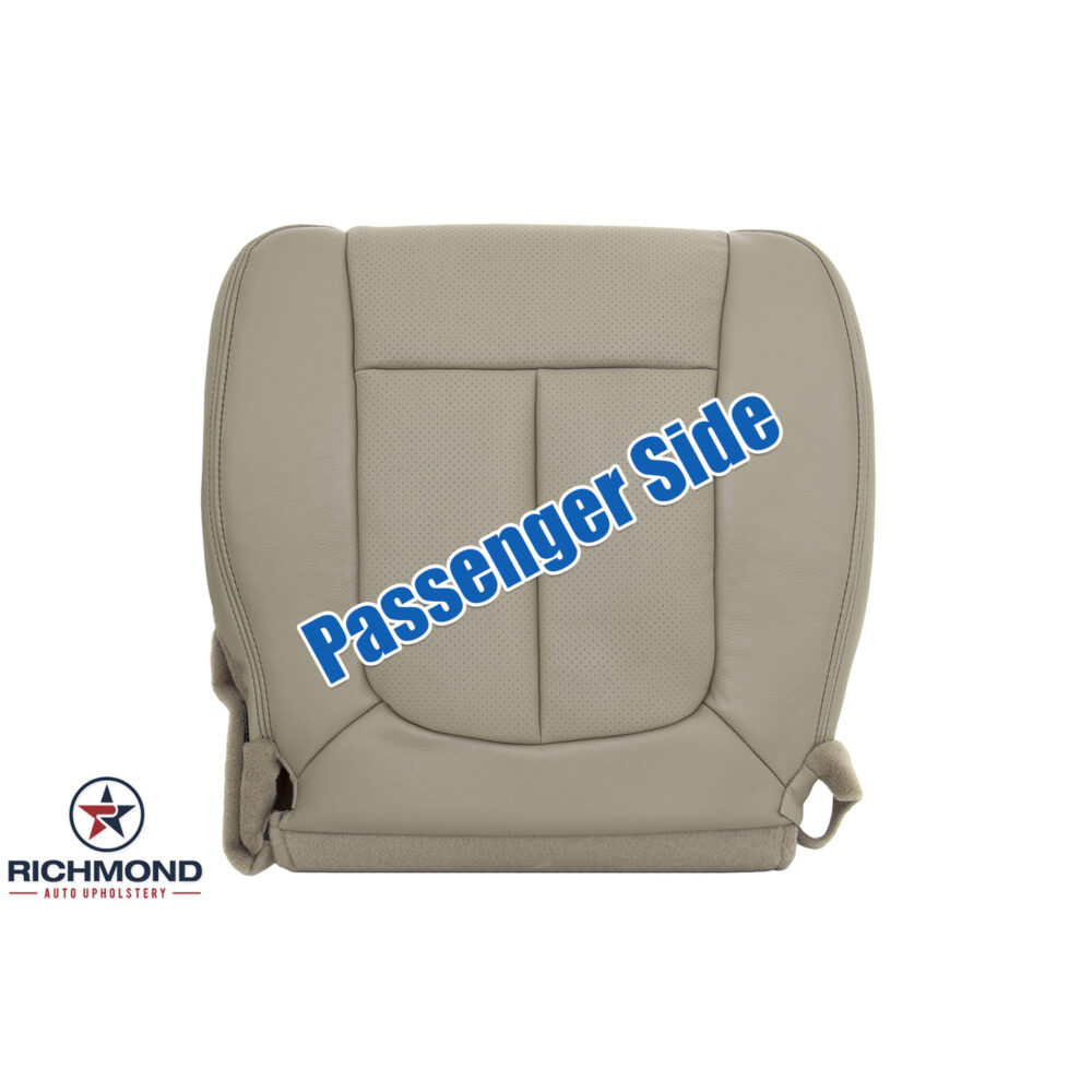 2009 Ford F150 Driver Bottom Replacement PERFORATED Leather Seat Cover In Tan
