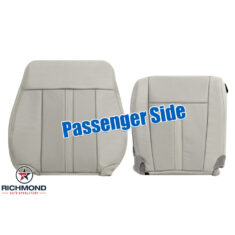 2015-2017 Lincoln Navigator Replacement Leather Seat Covers: Passenger Side Complete, Gray