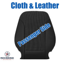 2013-2015 Chevy Malibu Replacement Cloth/Leather Seat Cover: Passenger Side Lean Back, Black