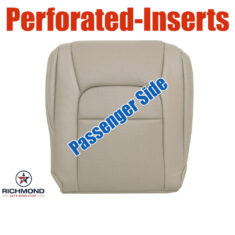 2008-2015 Toyota Land Cruiser Replacement Leather Seat Cover: Passenger Side Bottom, Tan Perforated
