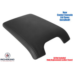 2011-2014 Ford F-150 Platinum Edition Replacement Leather Center Console Lid Cover, Black