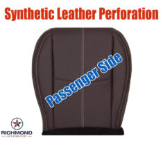 2017-2018 Subaru Forester Touring Replacement Leather Seat Cover: Passenger Side Bottom, Saddle Brown with Synthetic Leather Perforation