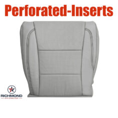 2013-2018 Toyota Avalon Limited Replacement Leather Seat Cover: Driver Side Bottom, Gray Perforated