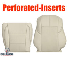 2013-2018 Toyota Avalon Limited Replacement Leather Seat Covers: Driver Side Complete, Tan Perforated