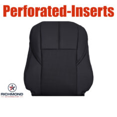 2013-2018 Toyota Avalon Limited Replacement Leather Seat Cover: Driver Side Lean Back, Black Perforated