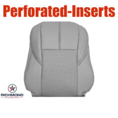 2013-2018 Toyota Avalon Limited Replacement Leather Seat Cover: Driver Side Lean Back, Gray Perforated