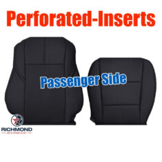 2013-2018 Toyota Avalon Limited Replacement Leather Seat Covers: Passenger Side Complete, Black Perforated