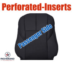 2013-2018 Toyota Avalon Limited Replacement Leather Seat Cover: Passenger Side Lean Back, Black Perforated