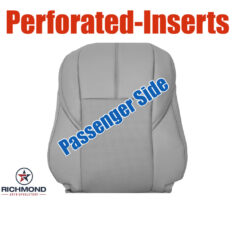 2013-2018 Toyota Avalon Limited Replacement Leather Seat Cover: Passenger Side Lean Back, Gray Perforated