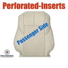 2013-2018 Toyota Avalon Limited Replacement Leather Seat Cover: Passenger Side Lean Back, Tan Perforated