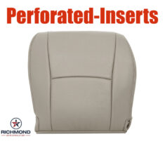 2004-2007 Toyota Highlander Replacement Leather Seat Cover: Driver Side Bottom, Tan Perforated