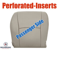 2004-2007 Toyota Highlander Replacement Leather Seat Cover: Passenger Side Bottom, Tan Perforated