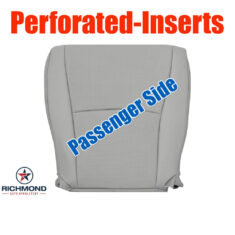 2008-2013 Toyota Highlander Replacement Leather Seat Cover: Passenger Side Bottom, Gray Perforated