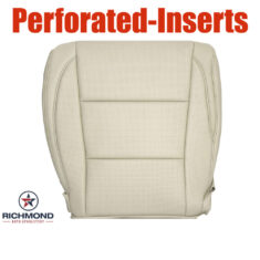 2014-2019 Toyota Highlander Limited Replacement Leather Seat Cover: Driver Side Bottom, Tan Perforated