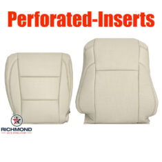 2014-2019 Toyota Highlander Limited Replacement Leather Seat Covers: Driver Side Complete, Tan Perforated