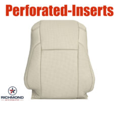 2014-2019 Toyota Highlander Limited Replacement Leather Seat Cover: Driver Side Lean Back, Tan Perforated