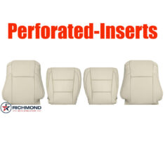 2014-2019 Toyota Highlander Limited Replacement Leather Seat Covers: Driver & Passenger Complete, Tan Perforated