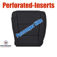 2014-2019 Toyota Highlander Limited Replacement Leather Seat Cover: Passenger Side Bottom, Black Perforated