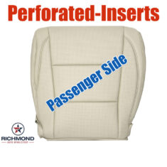 2014-2019 Toyota Highlander Limited Replacement Leather Seat Cover: Passenger Side Bottom, Tan Perforated