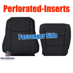 2014-2019 Toyota Highlander Limited Replacement Leather Seat Covers: Passenger Side Complete, Black Perforated