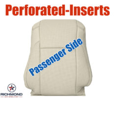 2014-2019 Toyota Highlander Limited Replacement Leather Seat Cover: Passenger Side Lean Back, Tan Perforated