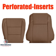 2017-2019 Toyota Highlander Limited Replacement Leather Seat Covers: Driver Side Complete, Brown Perforated