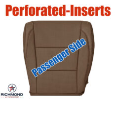 2017-2019 Toyota Highlander Limited Replacement Leather Seat Cover: Passenger Side Bottom, Brown Perforated