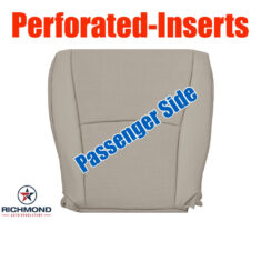 2008-2013 Toyota Highlander Replacement Leather Seat Cover: Passenger Side Bottom, Tan Perforated