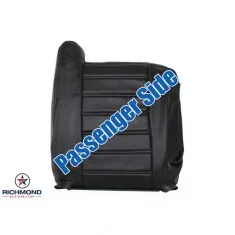 2003-2007 Hummer H2 Replacement Leather Seat Cover: Passenger Side Lean Back, Black