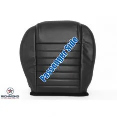 2005-2009 Ford Mustang GT V8 Replacement Leather Seat Cover: Passenger Side Bottom, Black Perforated