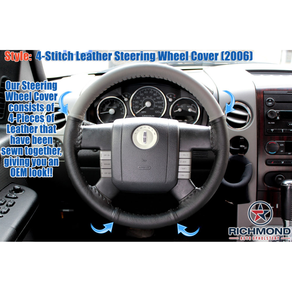 SAND 2006 Lincoln Mark LT Leather Steering Wheel Cover Wheelskins 15 3/4 X 3 7/8