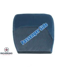 1994-1997 Ford F-250 XLT Replacement Cloth Seat Cover: Passenger Side Bottom, Blue 40/20/40
