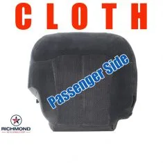 2000-2002 Chevy Tahoe & Suburban LS LT Z71 Replacement Cloth Seat Cover: Passenger Side Bottom, Dark Gray