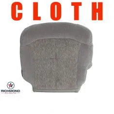 2000-2002 Chevy Tahoe & Suburban LS LT Z71 Replacement Cloth Seat Cover: Driver Side Bottom, Gray
