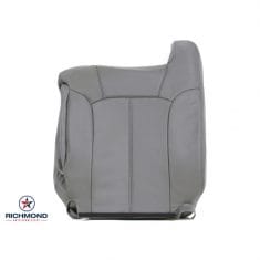 1999-2002 GMC Sierra SLT SLE Z71 Replacement Leather Seat Cover: Driver Side Lean Back, Gray