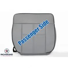 2006-2008 Lincoln Mark LT Replacement Leather Seat Cover: Passenger Side Bottom, Gray