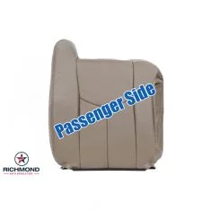 2003-2004 Chevy Avalanche LT LS Z71 Z66 Replacement Leather Seat Cover: Passenger Side Lean Back, Tan